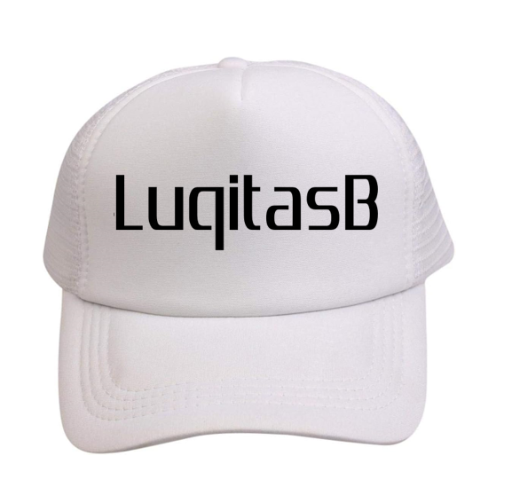 Gorra Blanco Con El Logo Negro De LuqitasB