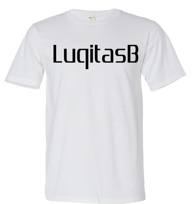 Camiseta Blanca Con Logo Negro De LuqitasB